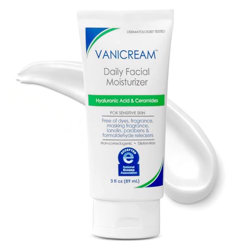 Vanicream Daily Facial Moisturizer, Lightweight, Non-Greasy, 3 Fl Oz