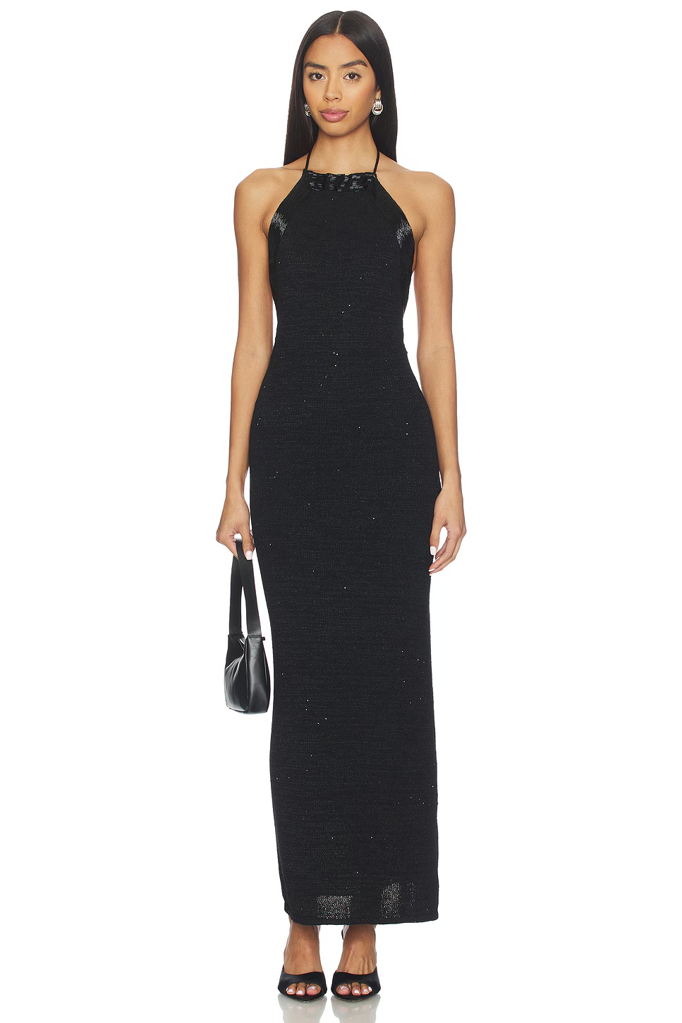 Asta Resort black sequin dress