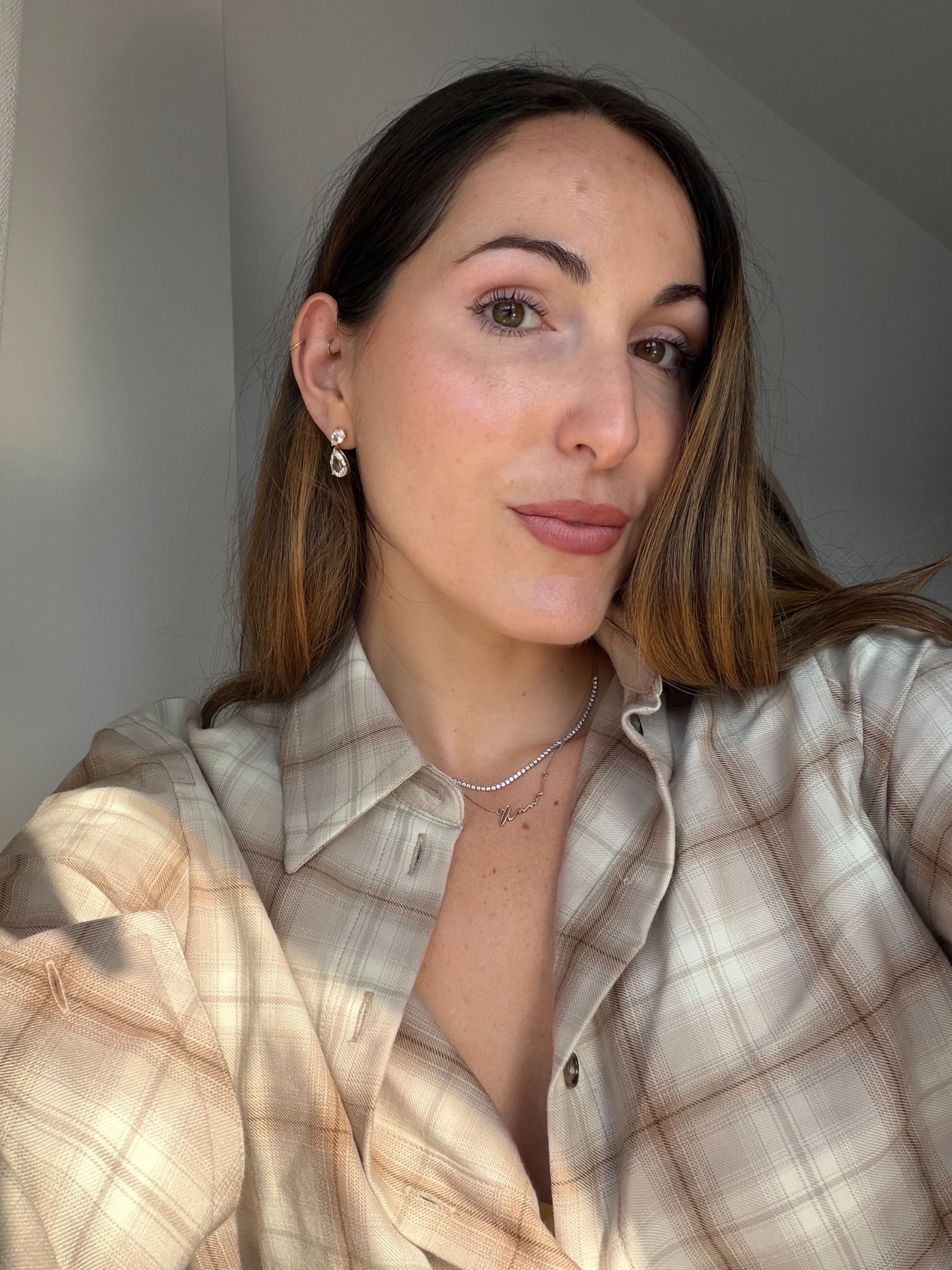Photo of editor Anna LaPlaca wearing Anfisa lip liner