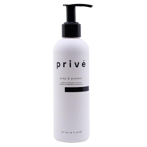 Priv&eacute; Prep and Protect Lightweight Leave in Conditioner, 8 Oz | Shine and Softness, Detangling Frizz Control, Smooth Finish, Heat Styling Care