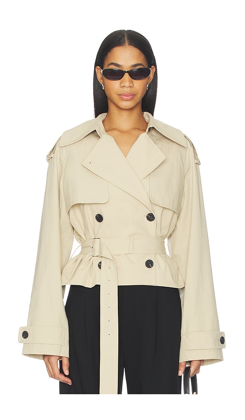Kimmi Cropped Trench Jacket