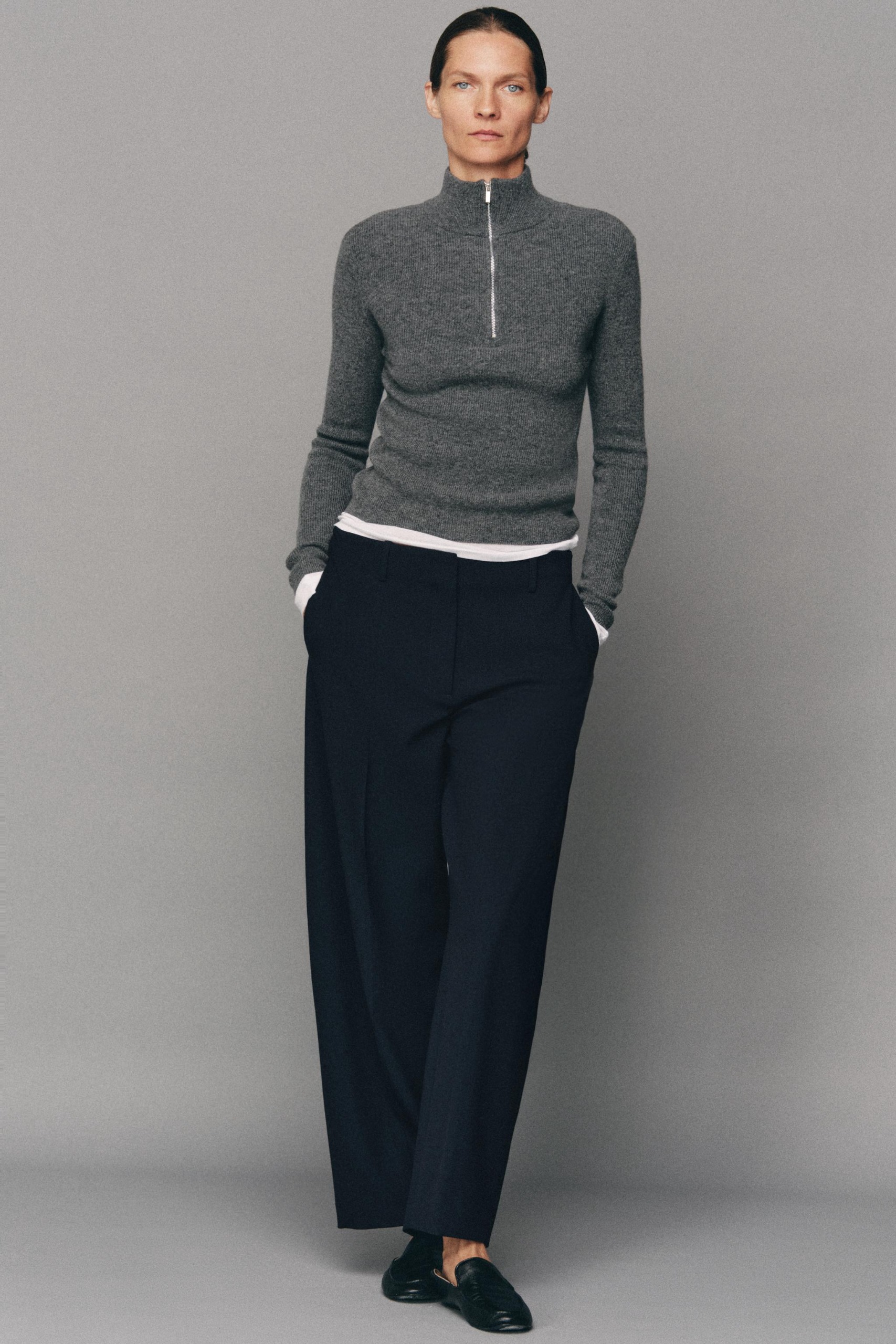 Zw Collection Balloon Trousers - Navy Blue - Xs