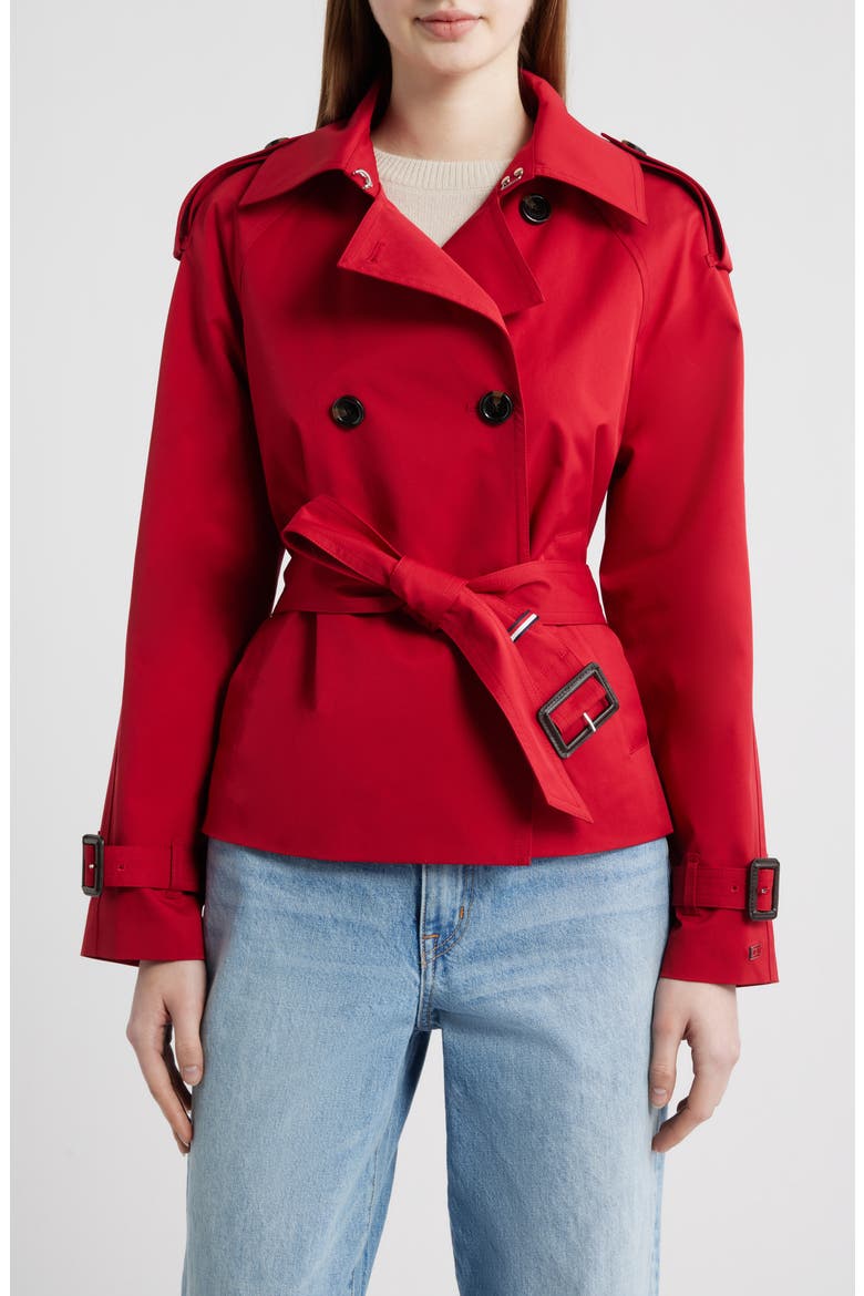 Belted Crop Trench Coat