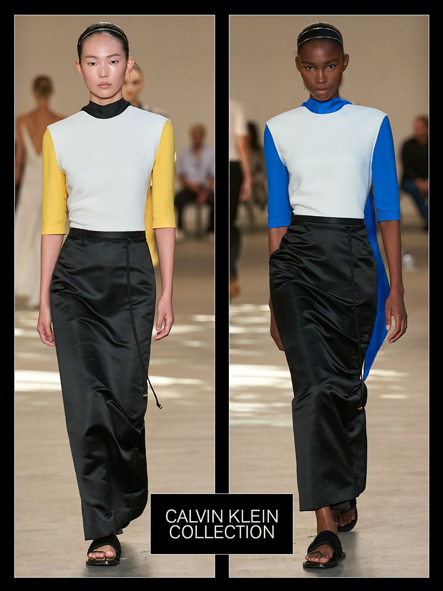 Calvin Klein Collection S/S 27 models on the runway.