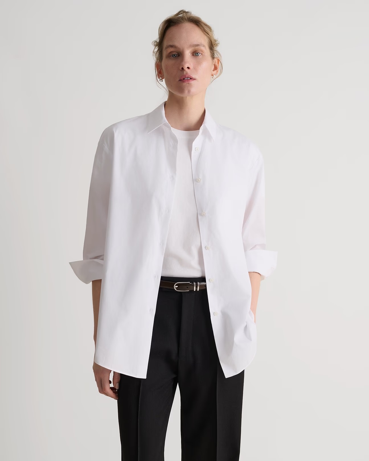 Rise & Fall, Organic Cotton Oversized Poplin Shirt