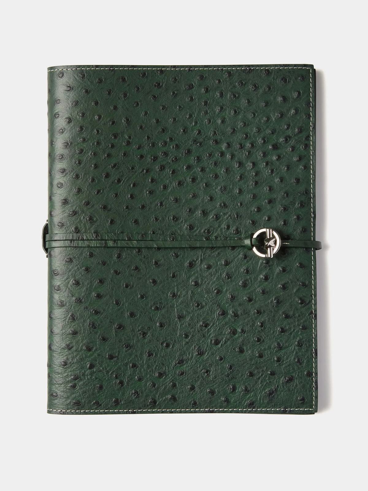 Mémoire, Devon Ostrich-Embossed Leather Notebook