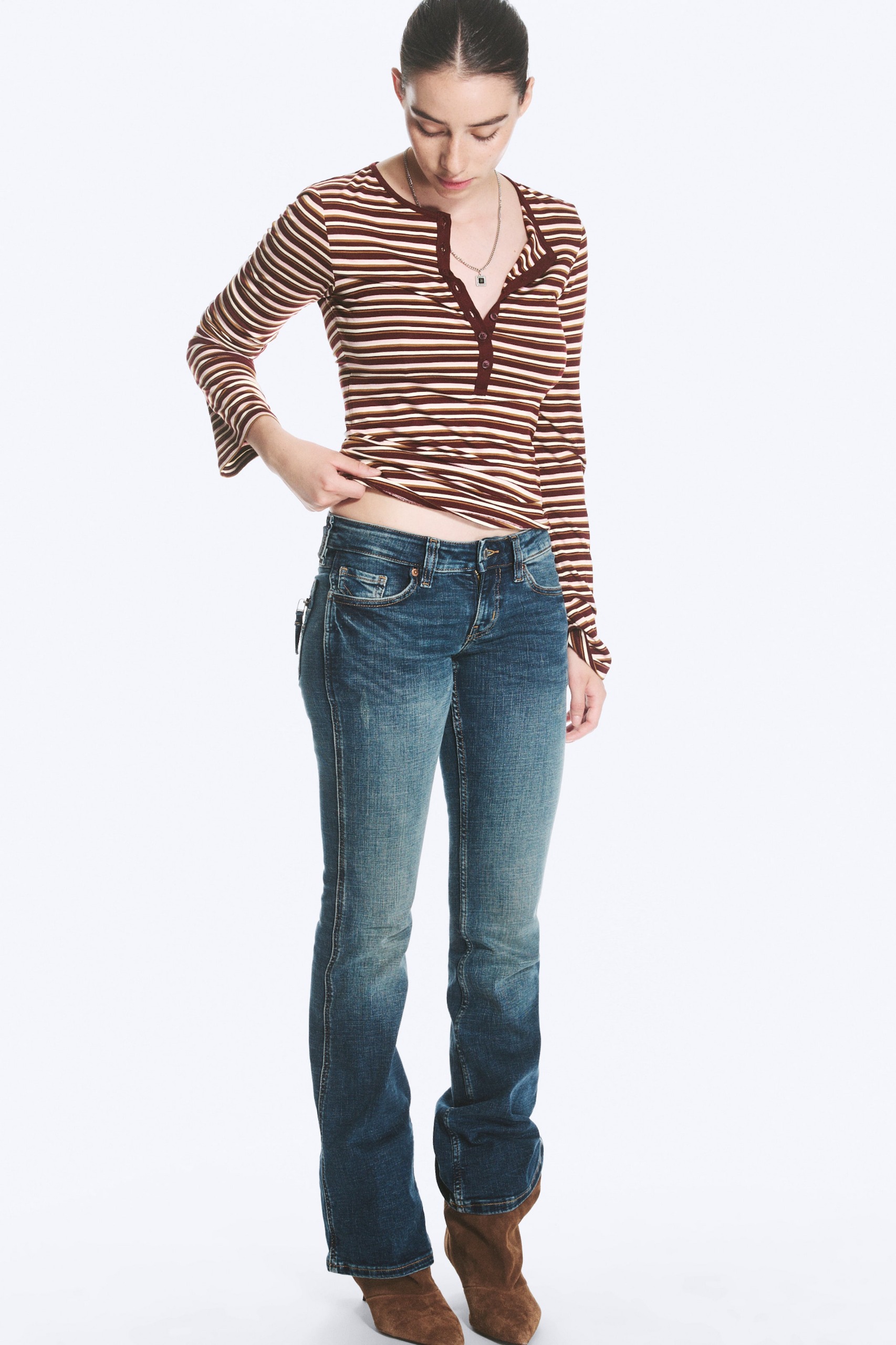 Slim Fit Long-Sleeved Henley