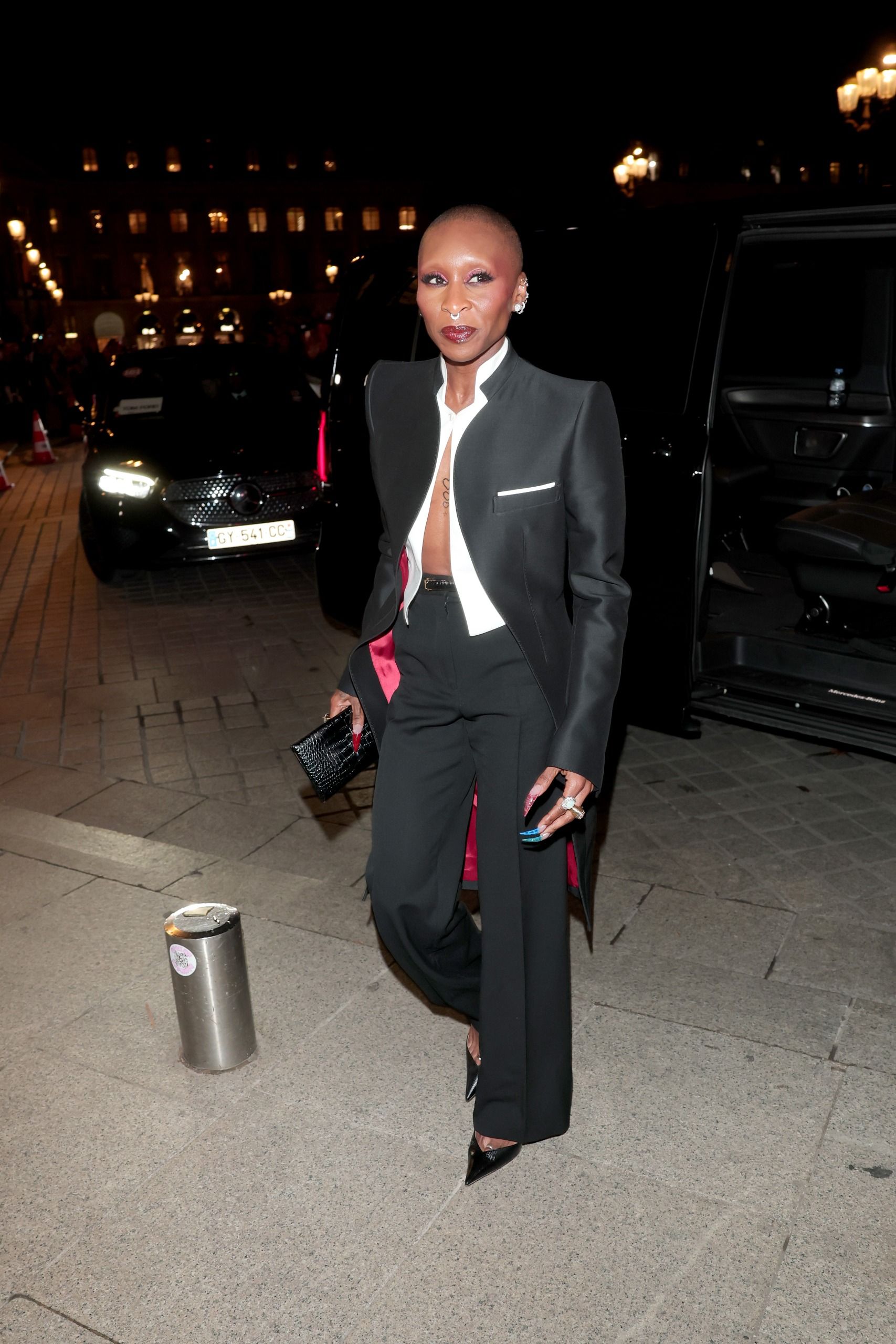 a celebrity at the tom ford show.
