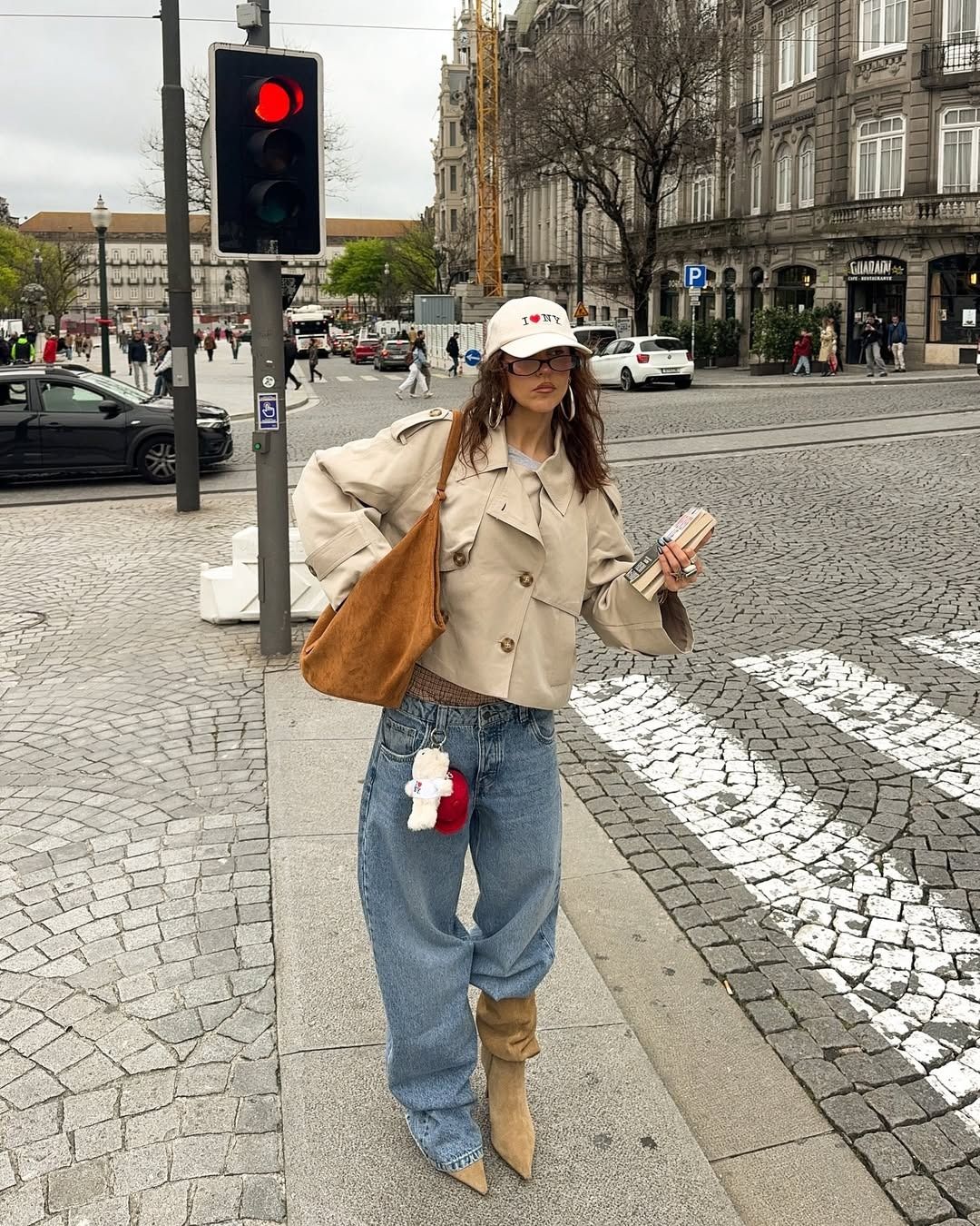 cropped trench coat outfit ideas