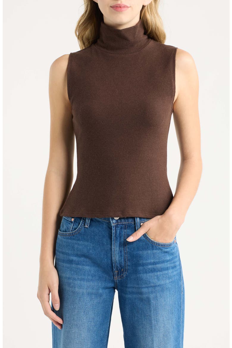 Colbie Turtleneck Sleeveless Knit Top