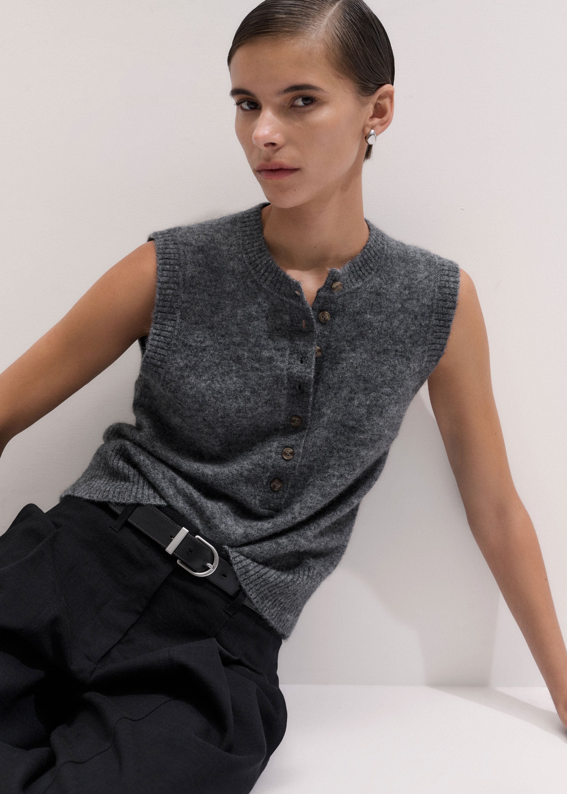 Henley Knit Vest