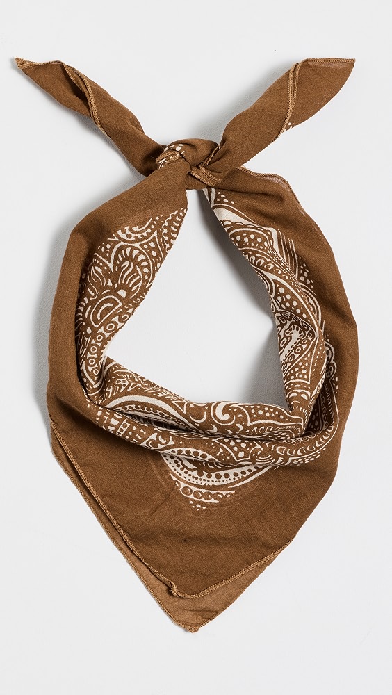 The Stetson Western Paisley Scarf - Rust