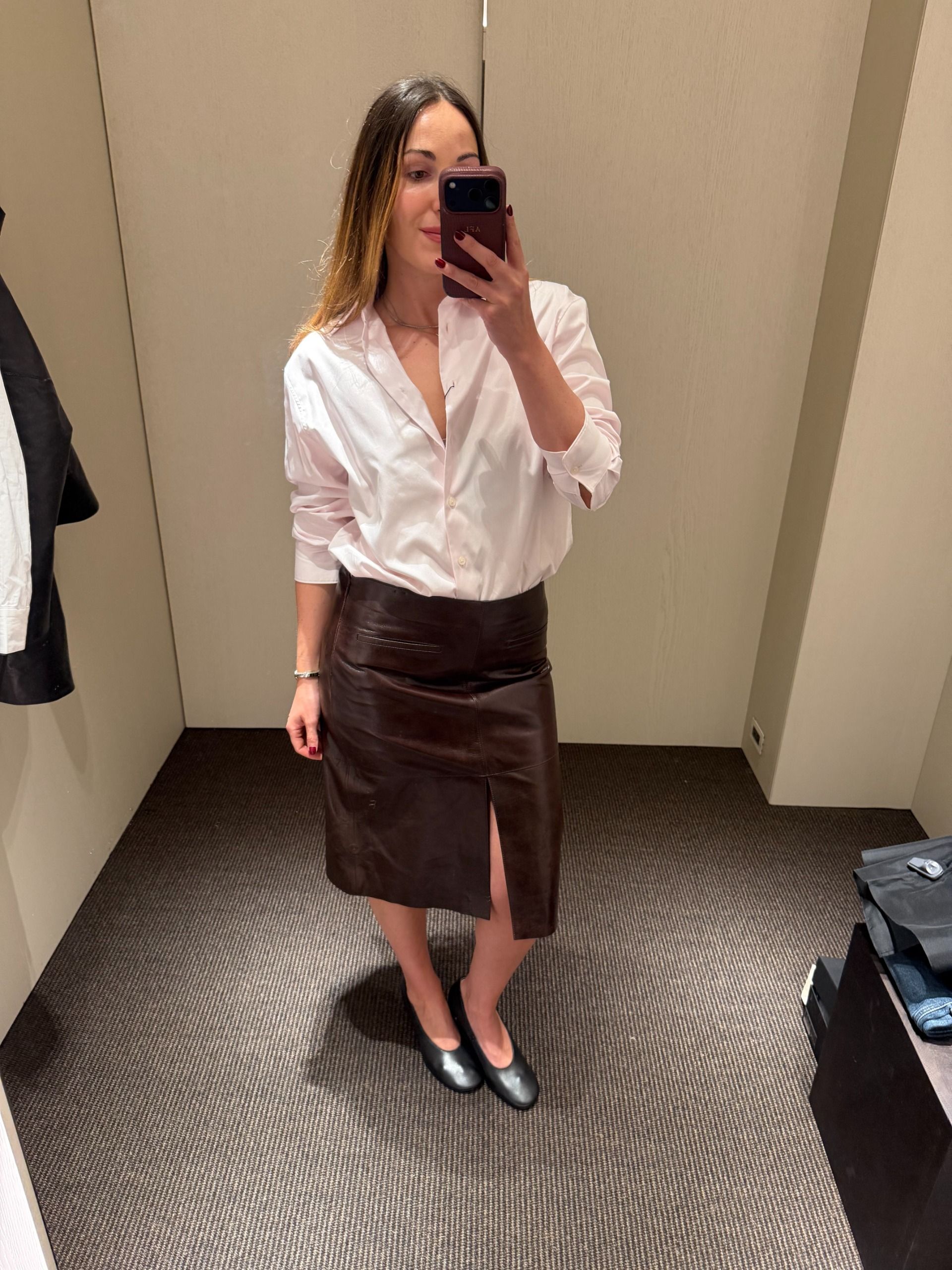 Anna LaPlaca wearing Massimo Dutti clothing at the new NYC flagship store