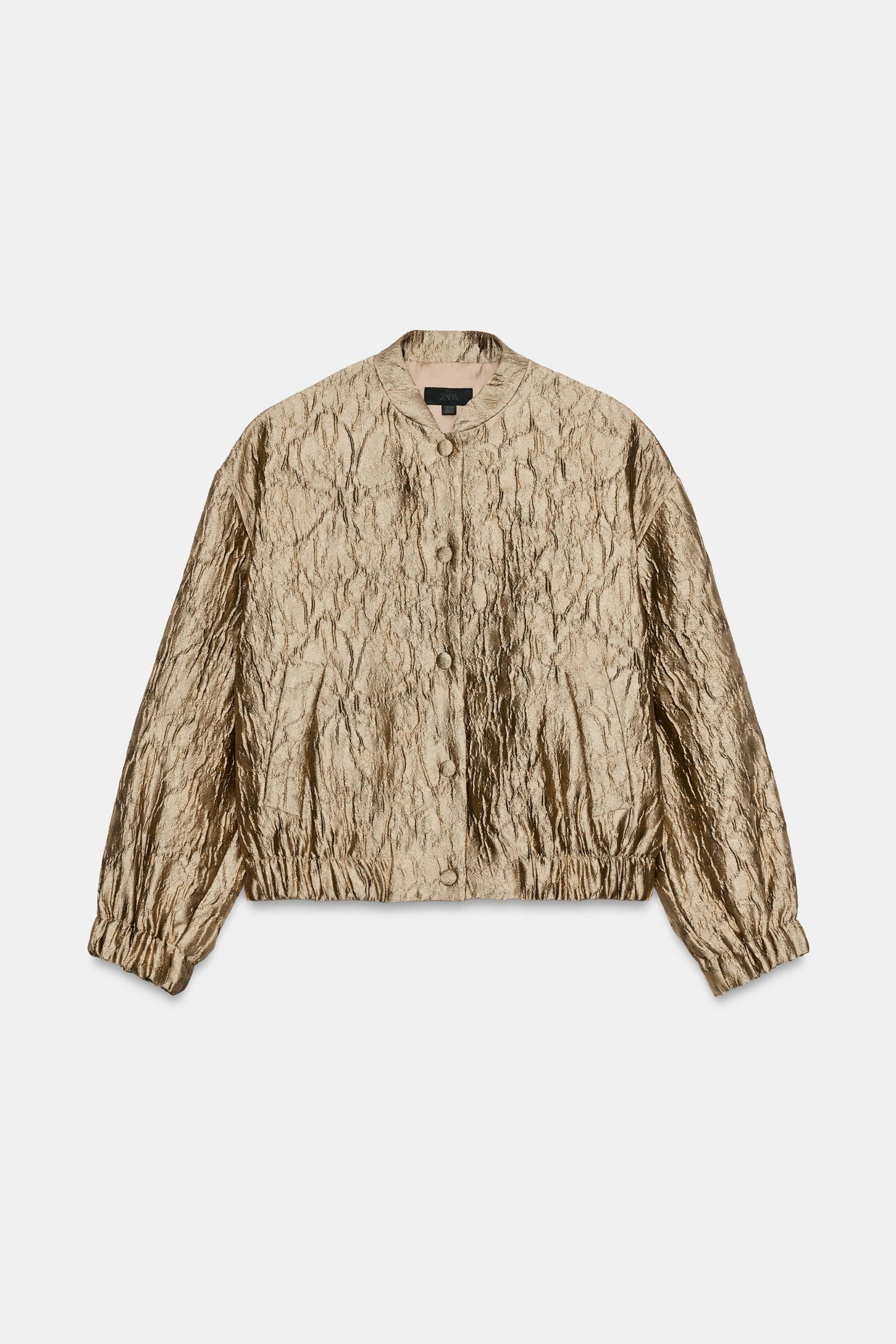 zara, Floral Jacquard Jacket